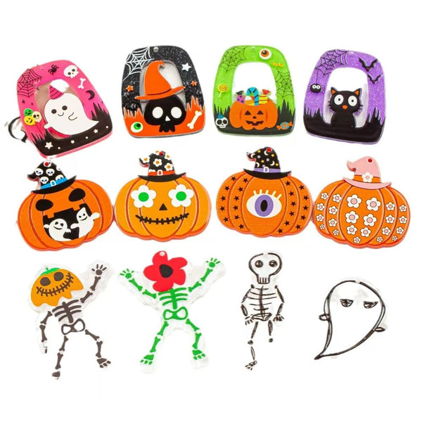 Halloween Acylic Pendant Mix (2PCs)