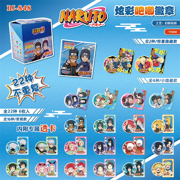 NARUTO Surpirse Pins With Cards